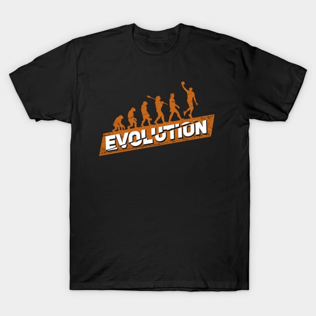 Basketball Player Evolution Gift T-Shirt by Dolde08